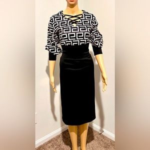 Never worn dress. Beige& black.